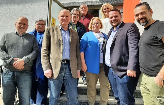 Die Delegation des SPD-Kreisverbandes beim SPD-Bezirksparteitag in Steinach