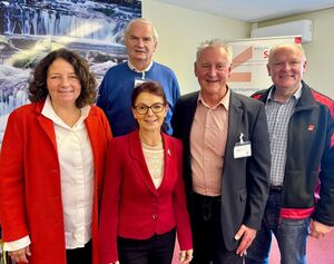 (v.li.) Ruth Müller MdL, Kurt Kindel, Anja König, Dr. Thomas Jung, Dr. Bernd Vilsmeier